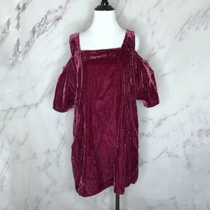 Soft Surroundings  Velvet Cold Shoulder Tunic